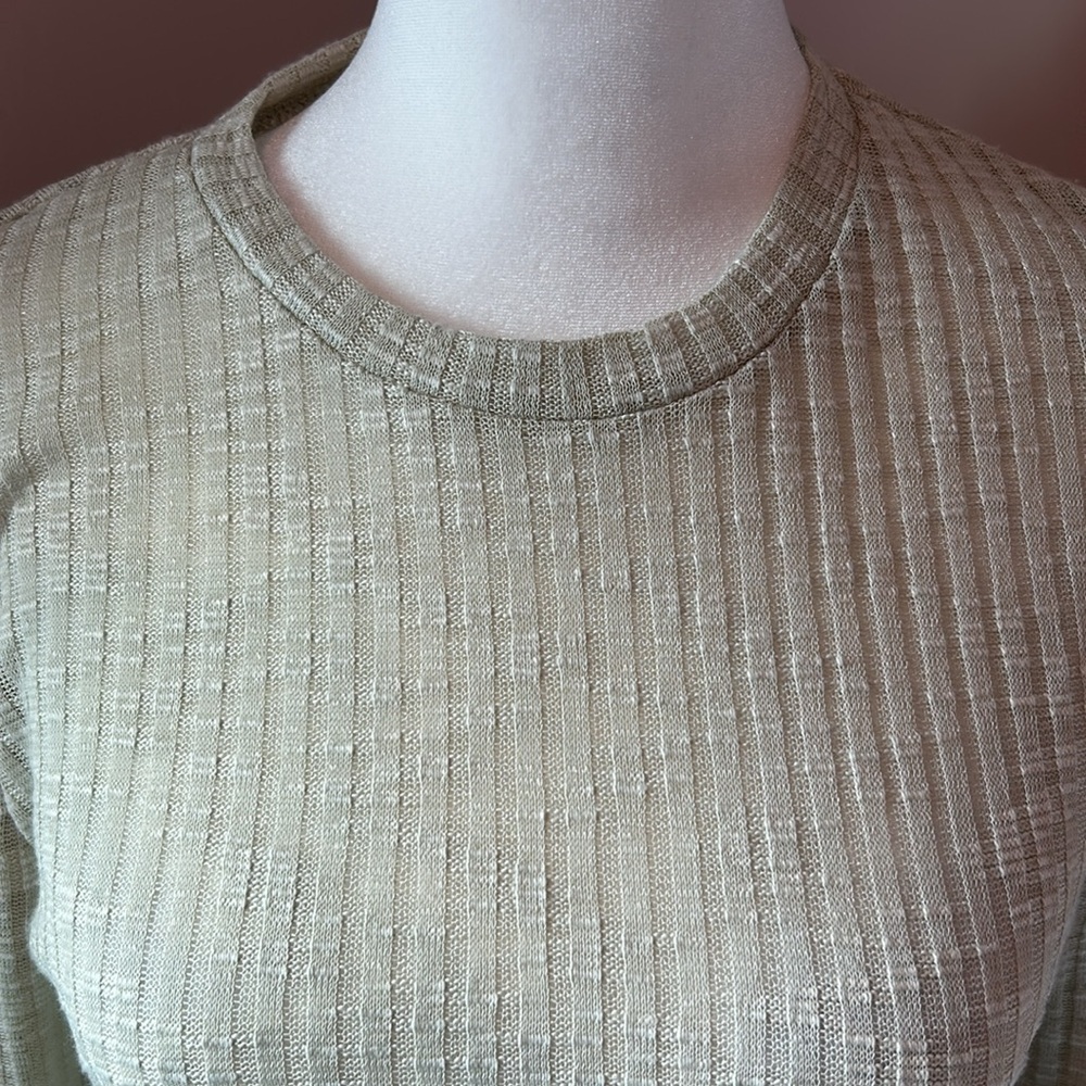NWT Intimately Free People Aura Layering Top Semi Sheer Long Sleeve Small - Picture 7 of 12